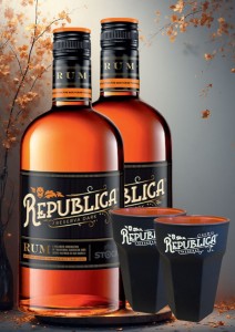 2x REPUBLICA RESERVA DARK 38% 0,7 + 2 szklanki