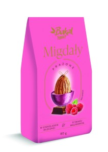 Bakal Migdały W Czekoladzie Mlecznej z Nutą Maliny 80g
