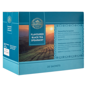 Asantinel Tea Estate Flavoured Black Tea Spearmint- Aromatyzowana Czarna Herbata o Smaku Mięty 80g