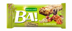Bakalland Baton Zbożowy 5 Orzech 40g