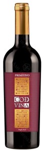 COD VINA PRIMITIVO IGT PUGLIA 13% 0,75 C\W