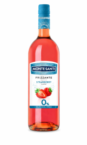 Wino Bezalkoholowe Monte Santi Strawberry Frizzante 0,75