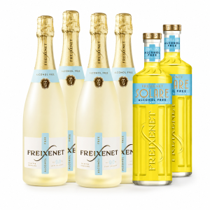 PAKIET BEZALKOHOLOWY 4x FREIXENET WINO MUSUJĄCE 0,75 + 2x FREIXENET SOLARE APERITIVO 0,7