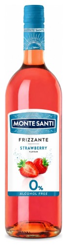 Wino Bezalkoholowe Monte Santi Strawberry Frizzante 0,75
