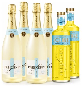PAKIET BEZALKOHOLOWY 4x FREIXENET WINO MUSUJĄCE 0,75 + 2x FREIXENET SOLARE APERITIVO 0,7