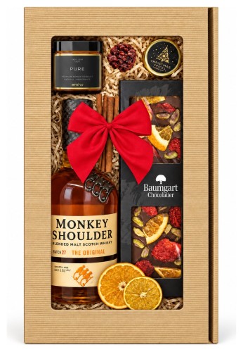 Zestaw  Świąteczny Monkey Shoulder z Dodatkami