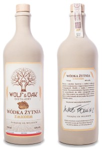 Wódka Wolf&Oak Żytnia z Miodem 40% 0,7