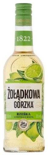 Żołądkowa Gorzka Rześka Limonka z Miętą 30% 0,5