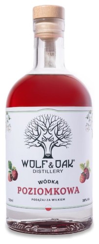 Wolf&amp;Oak Wódka Poziomkowa 38% 0,7