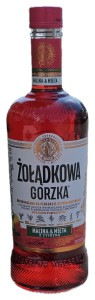 Żołądkowa Gorzka Malina, Mięta z Cytryną 28% 0,5