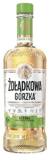 ŻOŁĄDKOWA GORZKA RZEŚKA LIMONKA Z MIĘTĄ 25% 0,5