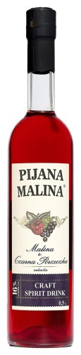 PIJANA MALINA MALINA &amp; CZARNA PORZECZKA 16% 0,5