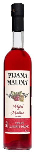 PIJANA MALINA MIÓD &amp; MALINA 16% 0,5