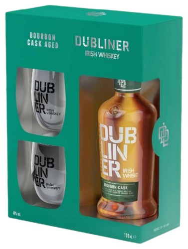 DUBLINER 40% 0,7 + 2 szklanki