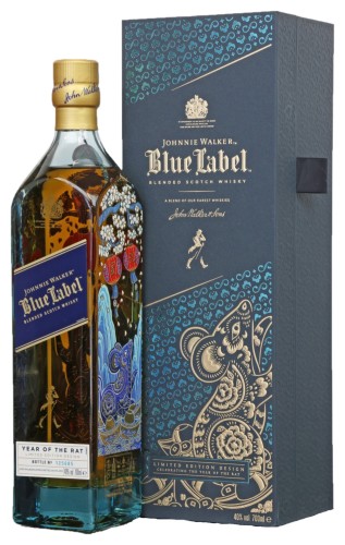 JOHNNIE WALKER BLUE LABEL CHINESE RAT YEAR 0,7