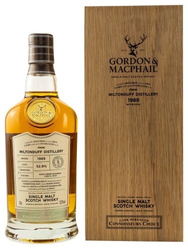 Connoisseurs Choice Miltonduff 1989 Cask Strength 52,9% 0,7