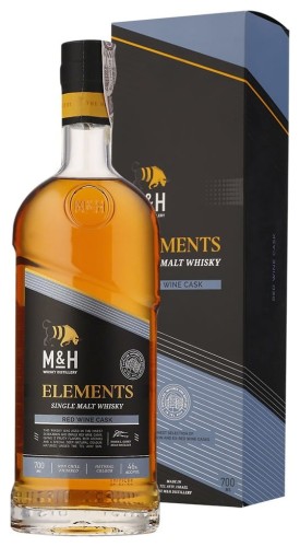 M&amp;H ELEMENTS ISRAELI RED WINE SINGLE MALT 46% 0,7