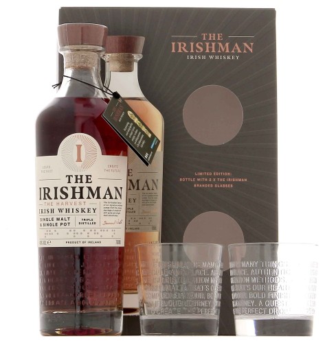 THE IRISHMAN HARVEST + SZKLANKI 40% 0,7