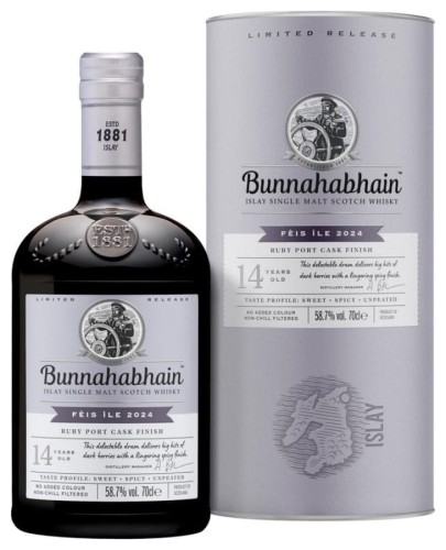 Bunnahabhain Feis Ile 2024 14YO Ruby Port 0,7