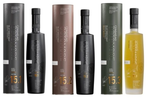 Zestaw Octomore 15 3x 0,7