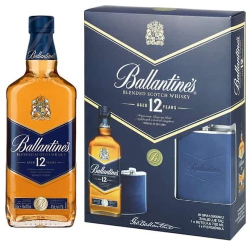 Ballantine's 12YO 0,7 + Piersiówka