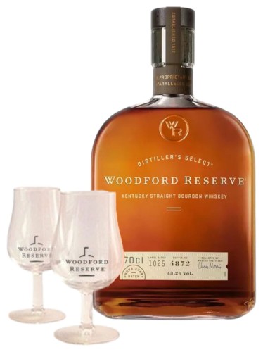 Woodford Reserve 43,2% 0,7 +2 kieliszki