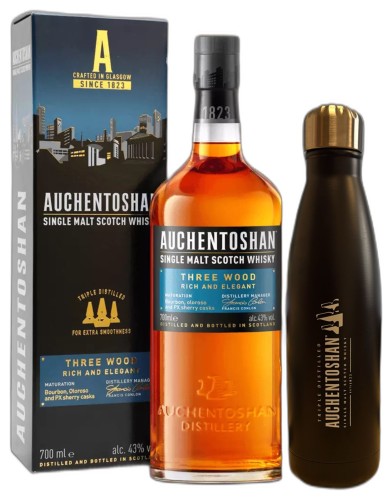 Auchentoshan Three Wood 43% 0,7 + termos