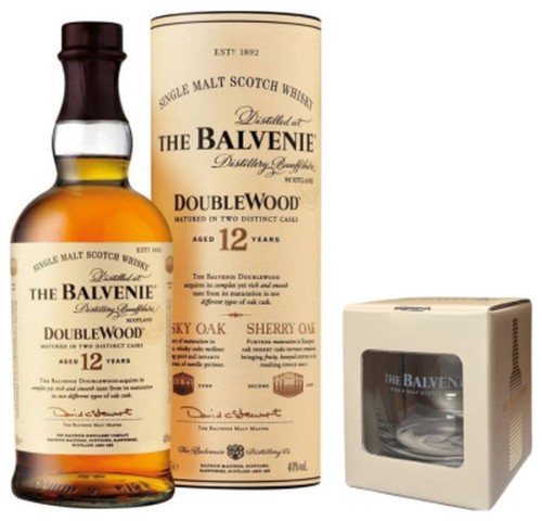 Balvenie 12YO Double Wood 40% 0,7 + szklanka