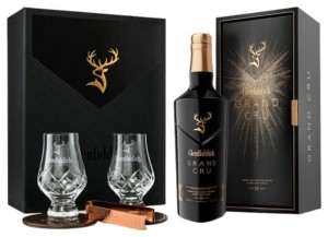Glenfiddich 23YO Grand Cru 40% 0,7+ szklanki, podkładki i szczypce do lodu