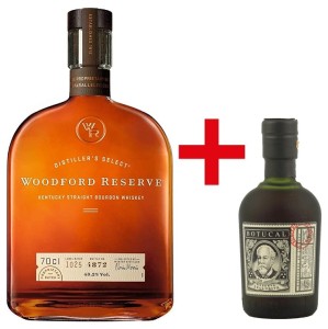 Woodford Reserve 43,2% 0,7 + Botucal Reserva Exclusiva 0,05