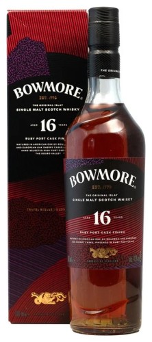Bowmore 16YO Ruby Port Cask Finish 43%0,7