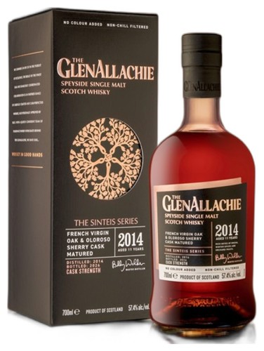 GLENALLACHIE THE SINTEIS SERIES FRENCH&amp;OLOROSO 2014 11YO 57,4% 0,7