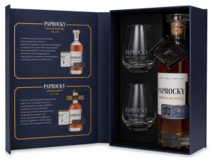 Paprocky Single Barrel 40% 0,7L + 2 szklanki