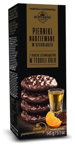 Kopernik Pierniki Nadziewane w Czekoladzie z Ciasta Leżakującego w Tequili Gold 145g