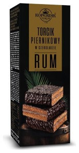 Kopernik Torcik Piernikowy w Czekoladzie z Nadzieniem o Smaku Rumu 180g