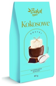 Bakal Kostki Kokosowe w Mlecznej Czekoladzie 80g