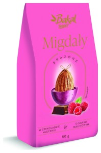 Bakal Migdały W Czekoladzie Mlecznej z Nutą Maliny 80g