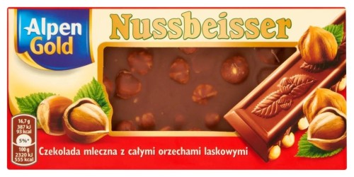 Czekolada Alpen Gold Nussbeisser 100g