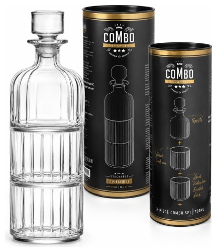 Zestaw Butelka z Korkiem Combo 335ml + 2 szkl 370ml