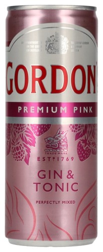 GORDONS PINK &amp; TONIC 6,4% 0,25 pusz. kaucja