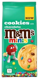 M&M'S MINIS CIASTKA Z KAWAŁKAMI CZEKOLADY 180G