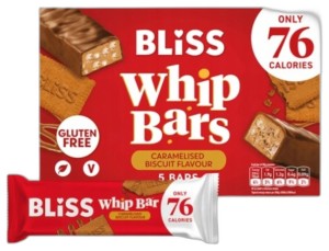 BLISS WHIP BARS BATON NUGATOWY O SMAKU CIASTECZKOWYM (5X20G) 100G