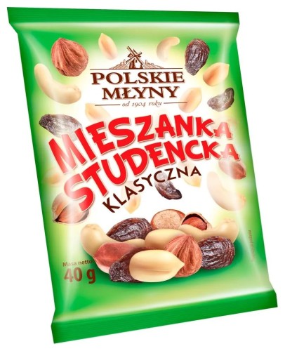 POLSKIE MŁYNY MIESZANKA STUDENCKA KLASYCZNA 40G
