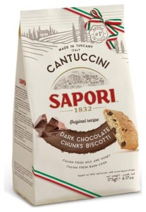 SAPORI CANTUCCINI CIASTA Z KAWAŁKAMI CZEKOLADY 175G