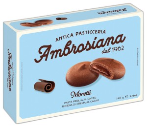 AMBROSIANA CIASTKA Z NADZIENIEM KAKAOWYM 140G