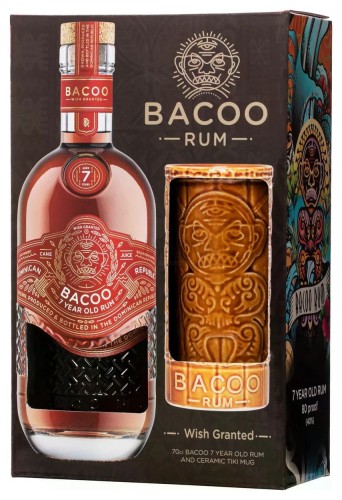 RUM BACOO 7Y 40% 0,7L + TIKIMUG