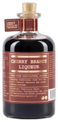 Pakruojis Manor Distillery Cherry Brandy Liqueur 29% 0,5