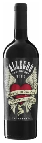 Allegro Primitivo 0,75 czerwone wytrawne!