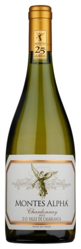 Montes Alpha Chardonnay 0,75 białe wytrawne