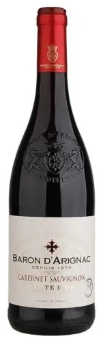 Baron D'Arignac Cabernet Sauvignon 11,5% 0,75 czerwone półwytrawne